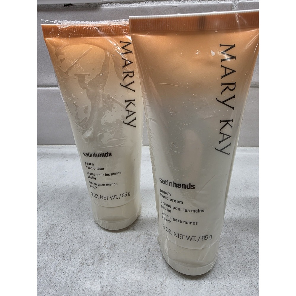 LOT OF 3 NEW MARY KAY SATINHANDS PEACH HAND CREAM LOTION 3OZ EACH - Picture 8 of 9